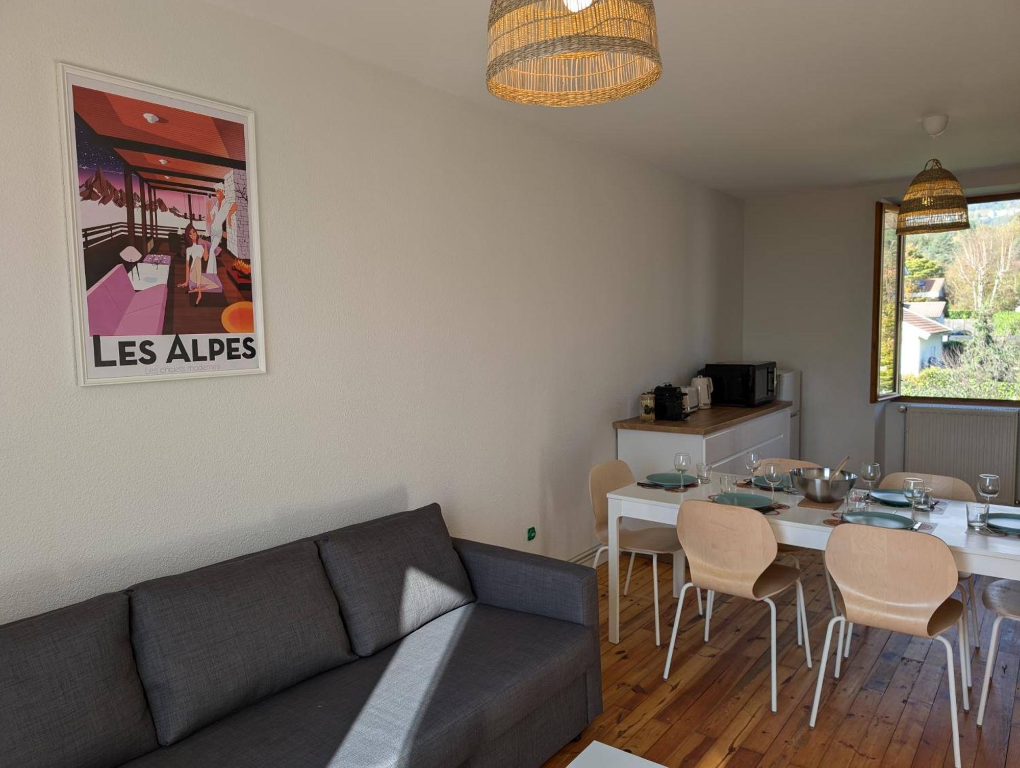 Appart 65M2 Avec 2 Chambres Dans Ferme Renovee - Parking Gratuit - Grande Vue Montagnes Montbonnot-Saint-Martin Εξωτερικό φωτογραφία